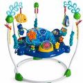 2-in-1 Ocean-Themed Baby Activity Jumper with 360° Rotating Seat, Lights, Music and Take-Along Toy, 6-12 Months